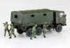 Aoshima 01208 JGSDF 3 1/2t Truck with Additional Armor w/6 Figures 1/72